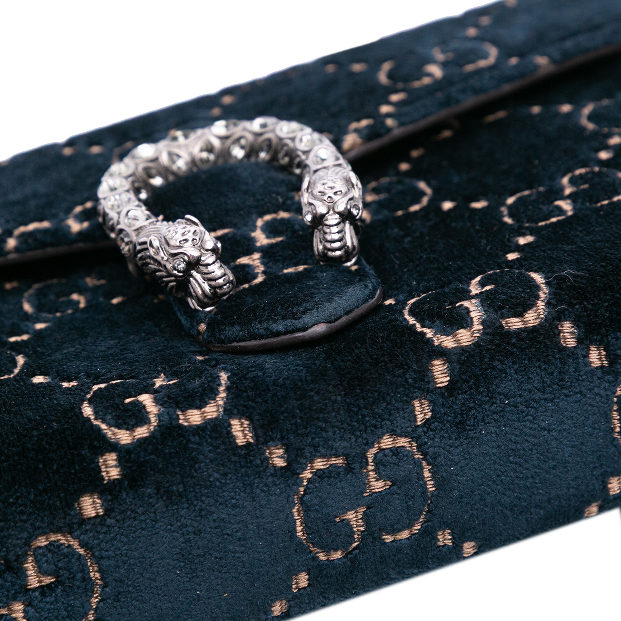 GG Velvet Dionysus Wallet on Chain