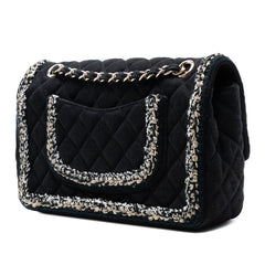 Medium Classic Denim Braided Single Flap