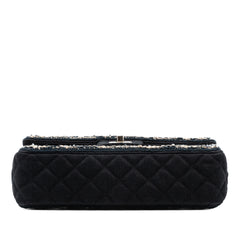 Medium Classic Denim Braided Single Flap