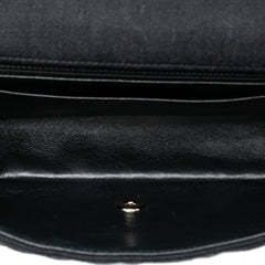 Medium Classic Denim Braided Single Flap