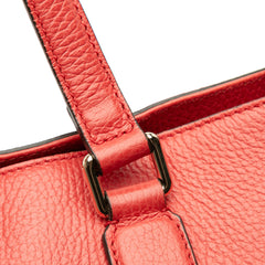 Leather Bamboo Tassel Satchel