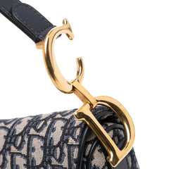 Oblique Canvas Saddle Bag