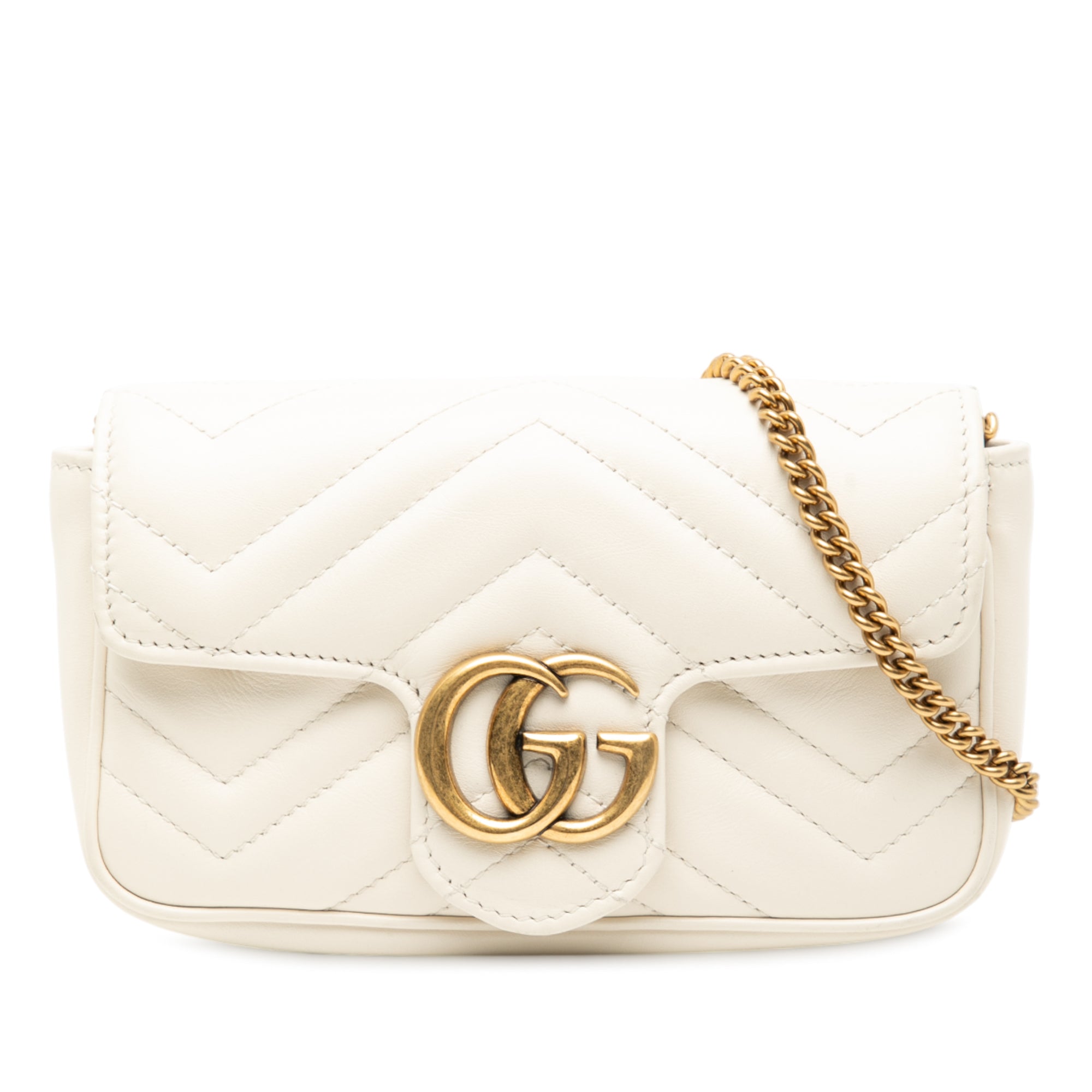 Mini GG Marmont Matelasse Leather Flap Crossbody