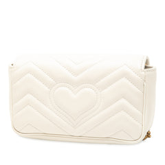 Mini GG Marmont Matelasse Leather Flap Crossbody