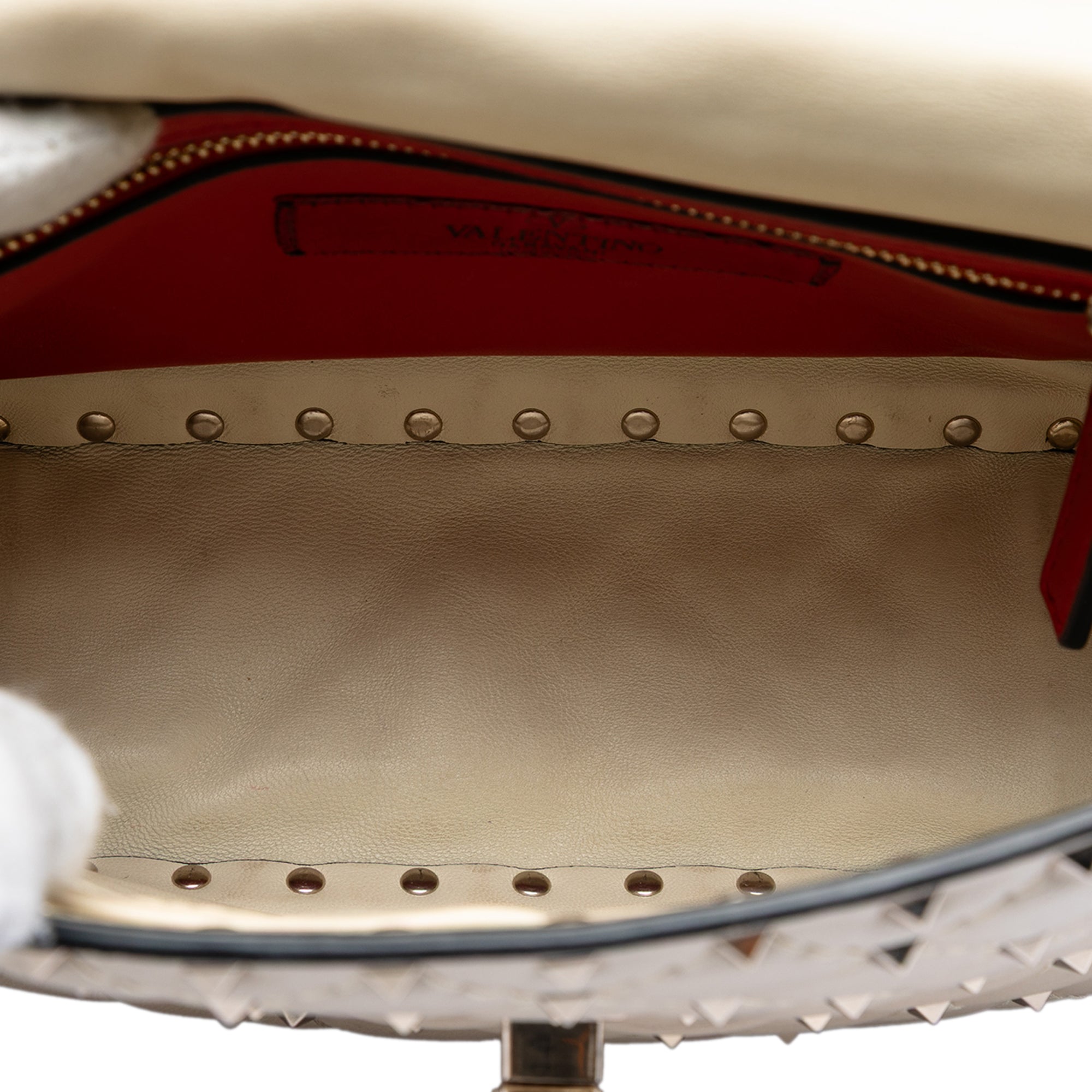 Medium Lambskin Rockstud Spike Satchel