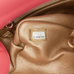 Mini Square Classic Lambskin Pearl Crush Flap