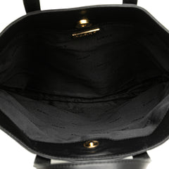 Leather Anagram Flat Tote
