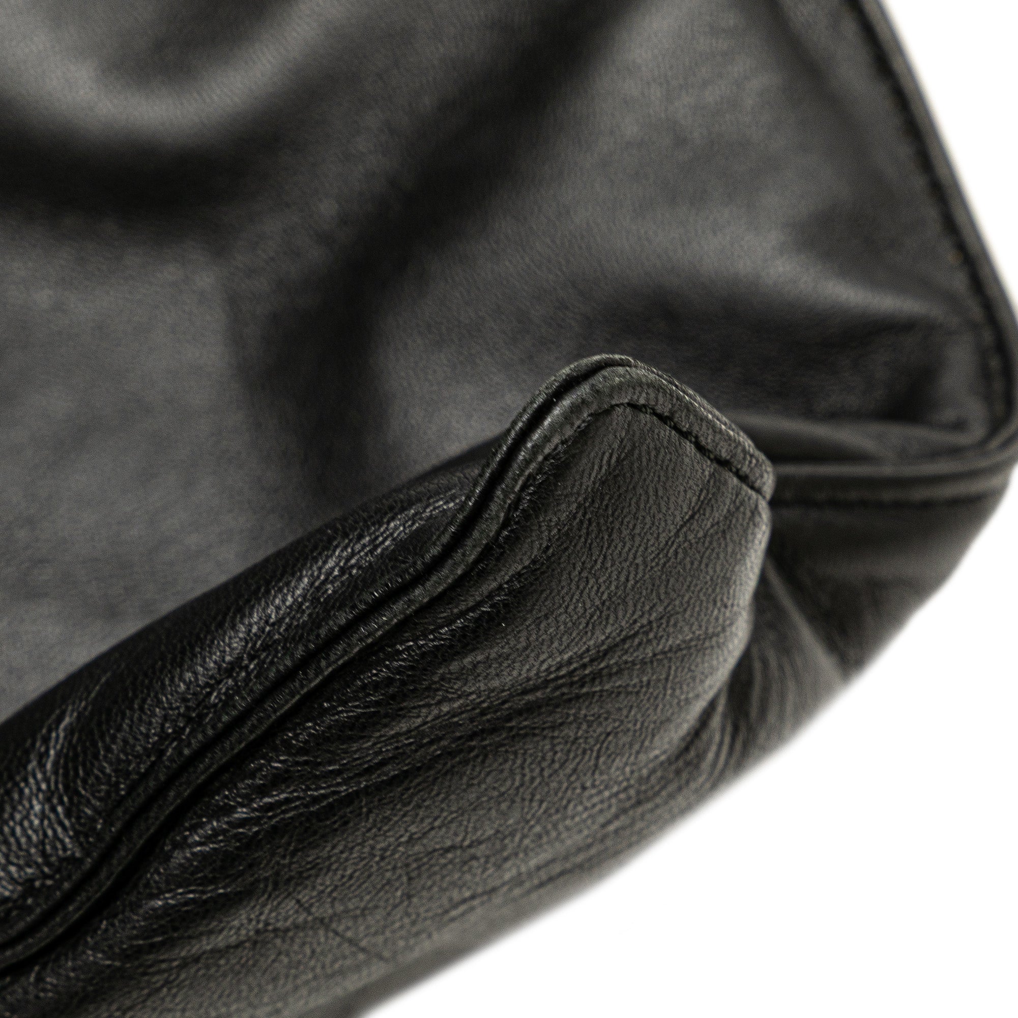Leather Anagram Flat Tote