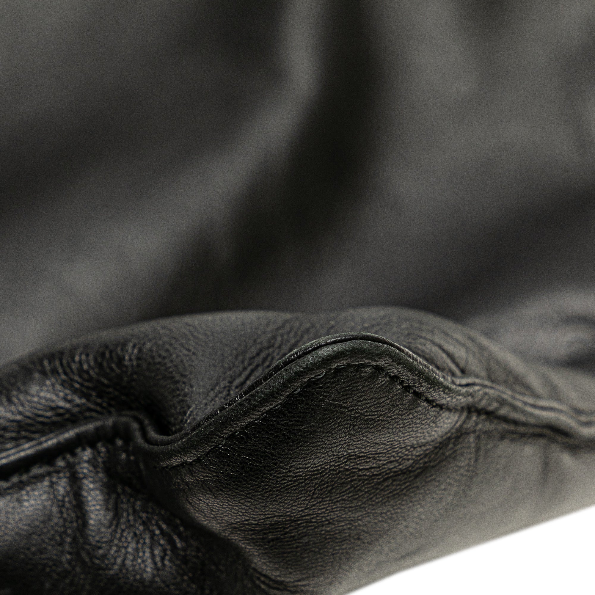 Leather Anagram Flat Tote