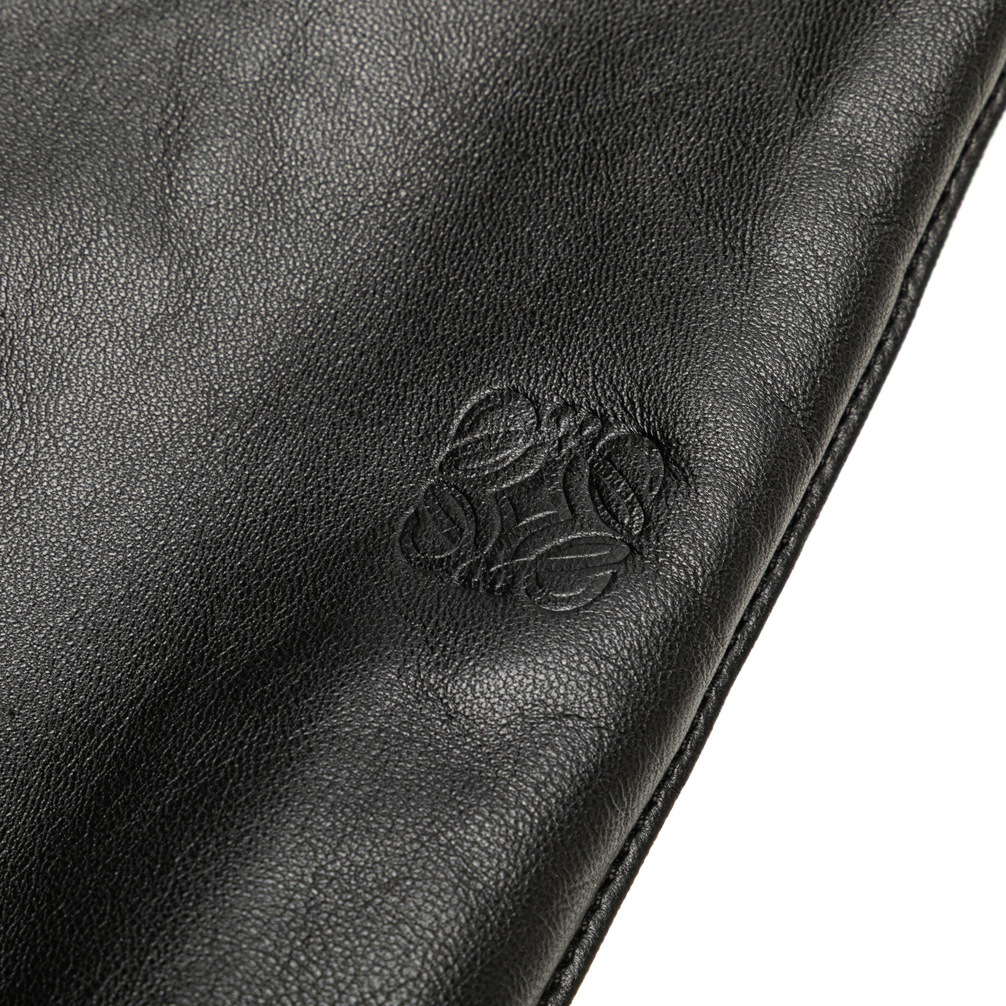 Leather Anagram Flat Tote