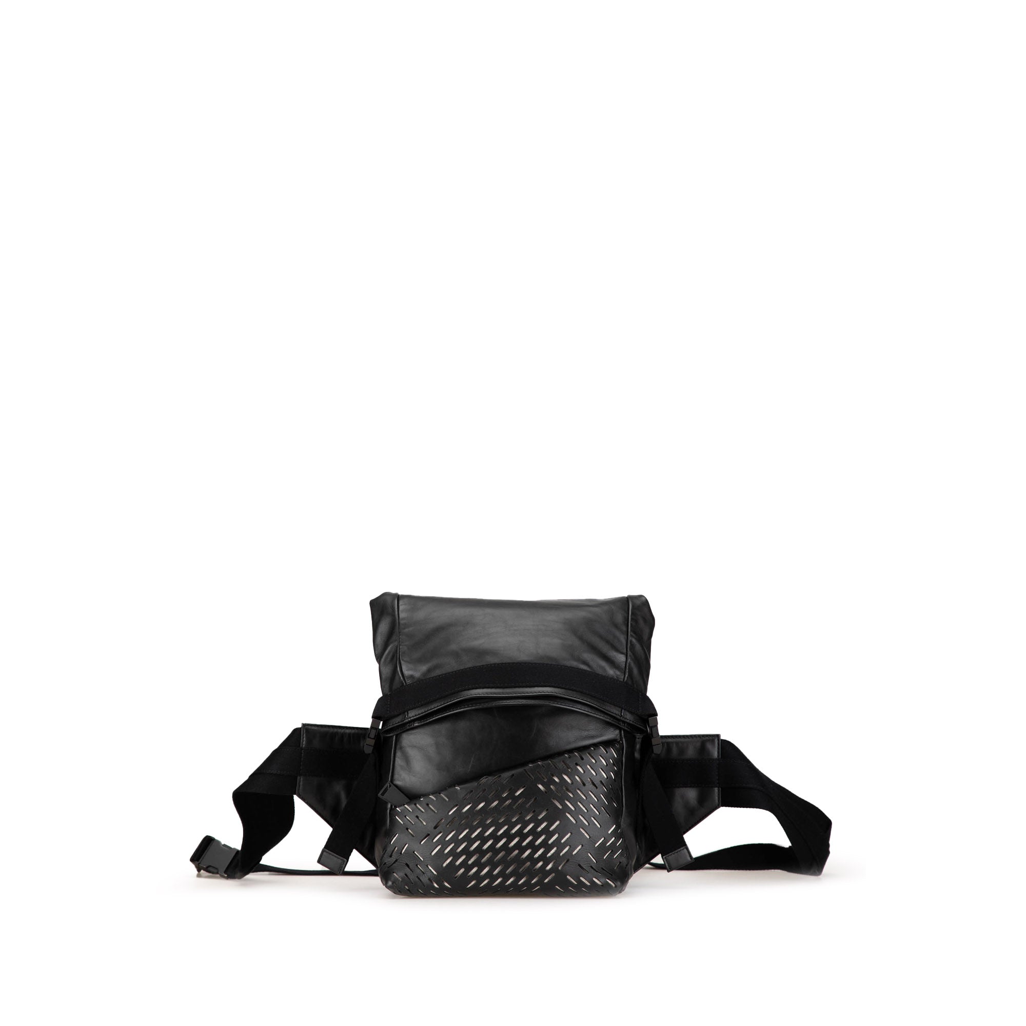 Perforated Leather Belt Bag