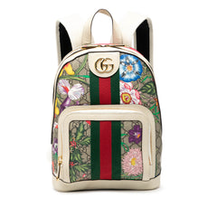 Small GG Supreme Flora Ophidia Backpack