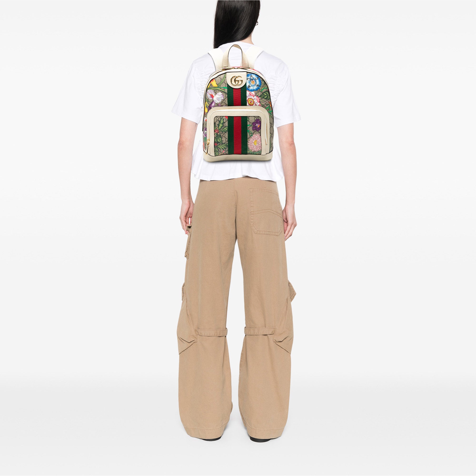 Small GG Supreme Flora Ophidia Backpack