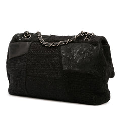 Jumbo Patchwork Tweed Flap