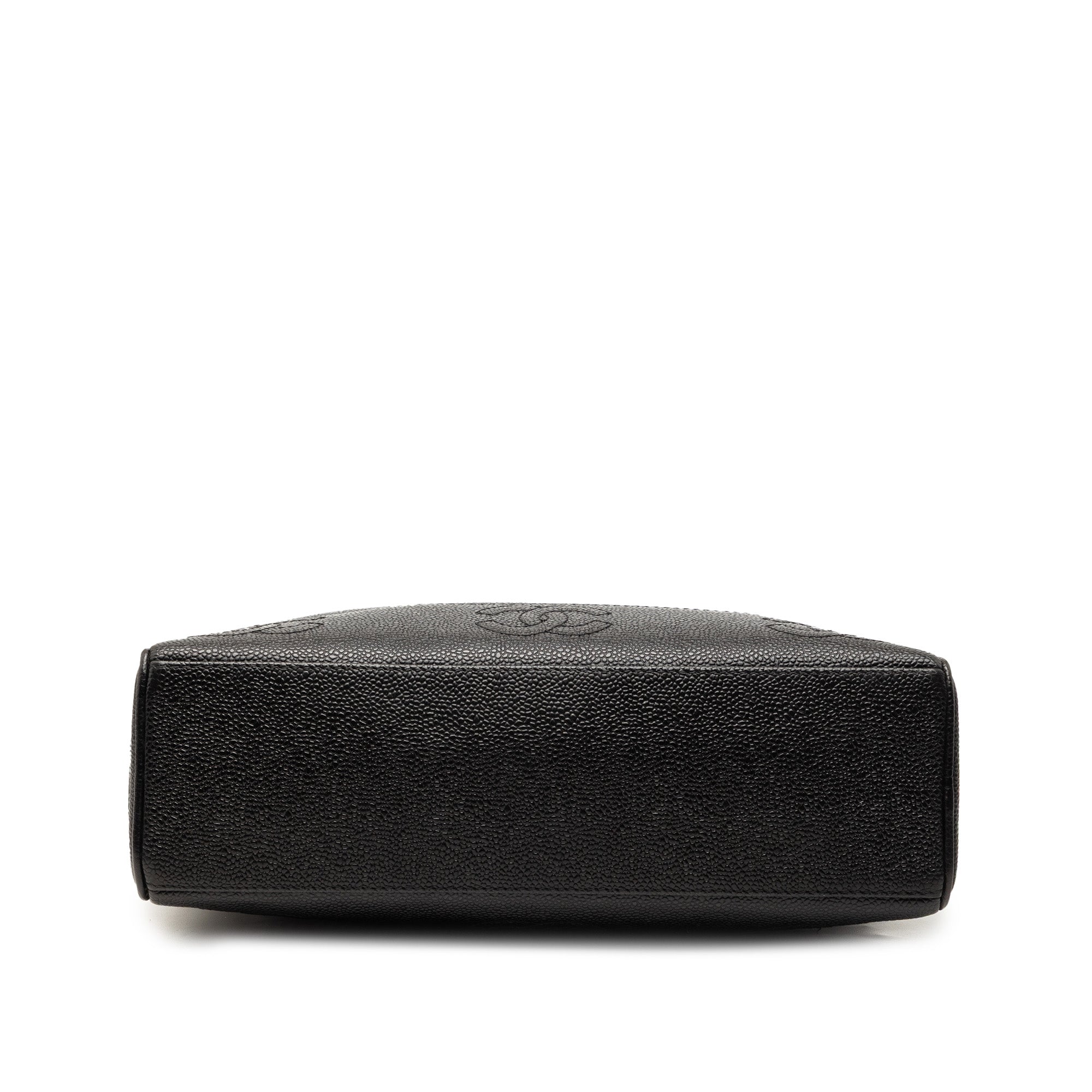 Triple CC Caviar Zip Tote