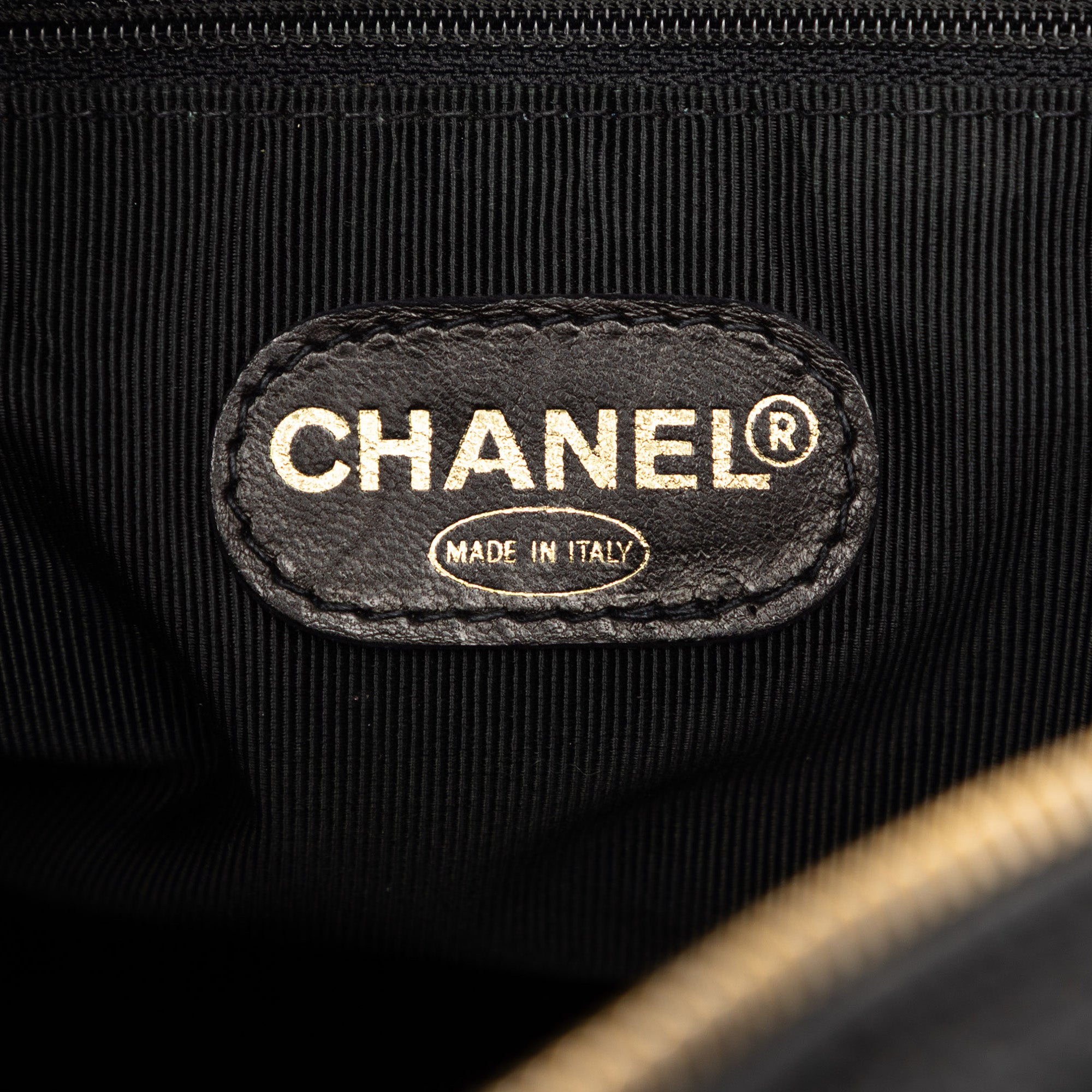 Triple CC Caviar Zip Tote