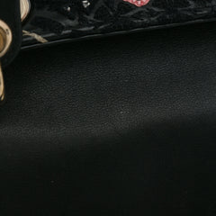 Mini Calfskin Embroidered Lady Dior