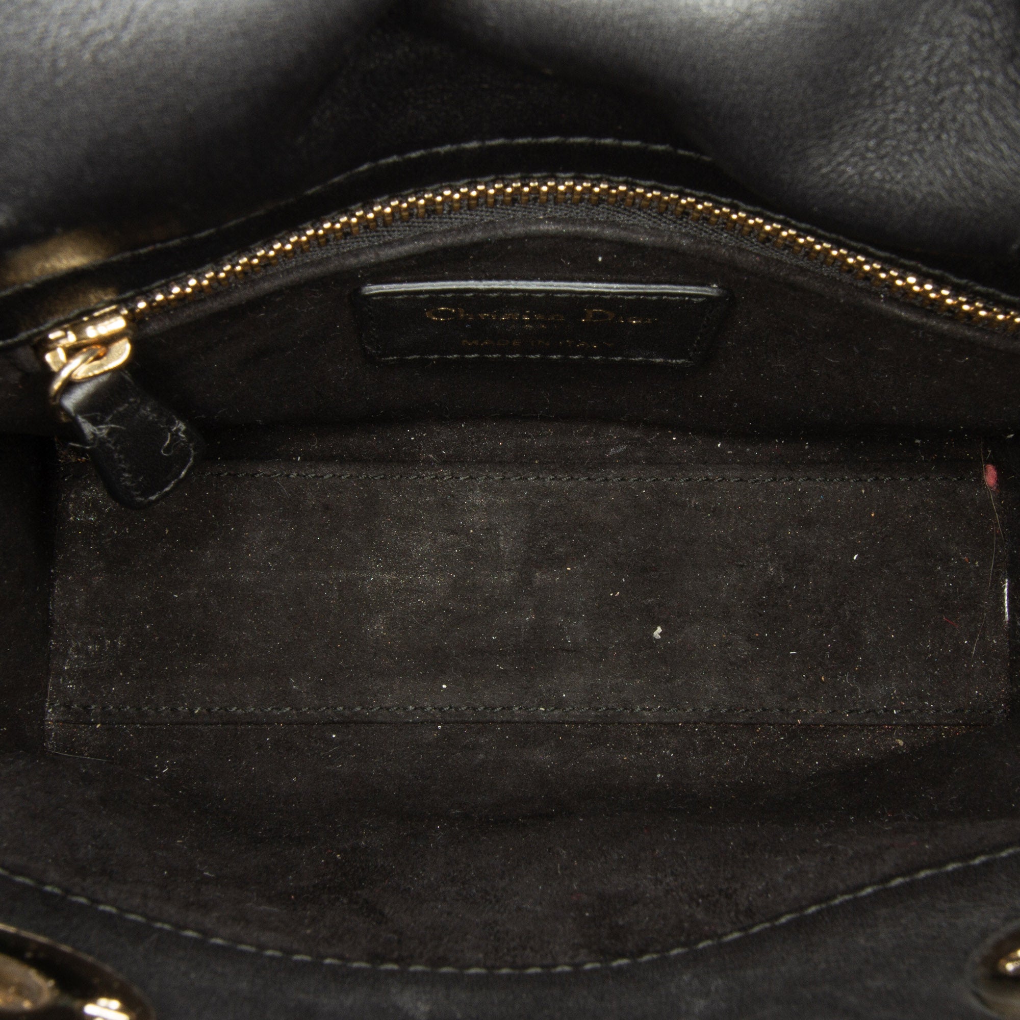 Mini Calfskin Embroidered Lady Dior