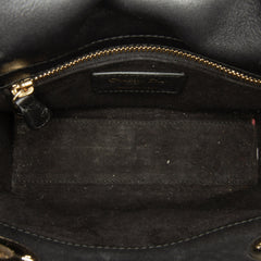 Mini Calfskin Embroidered Lady Dior