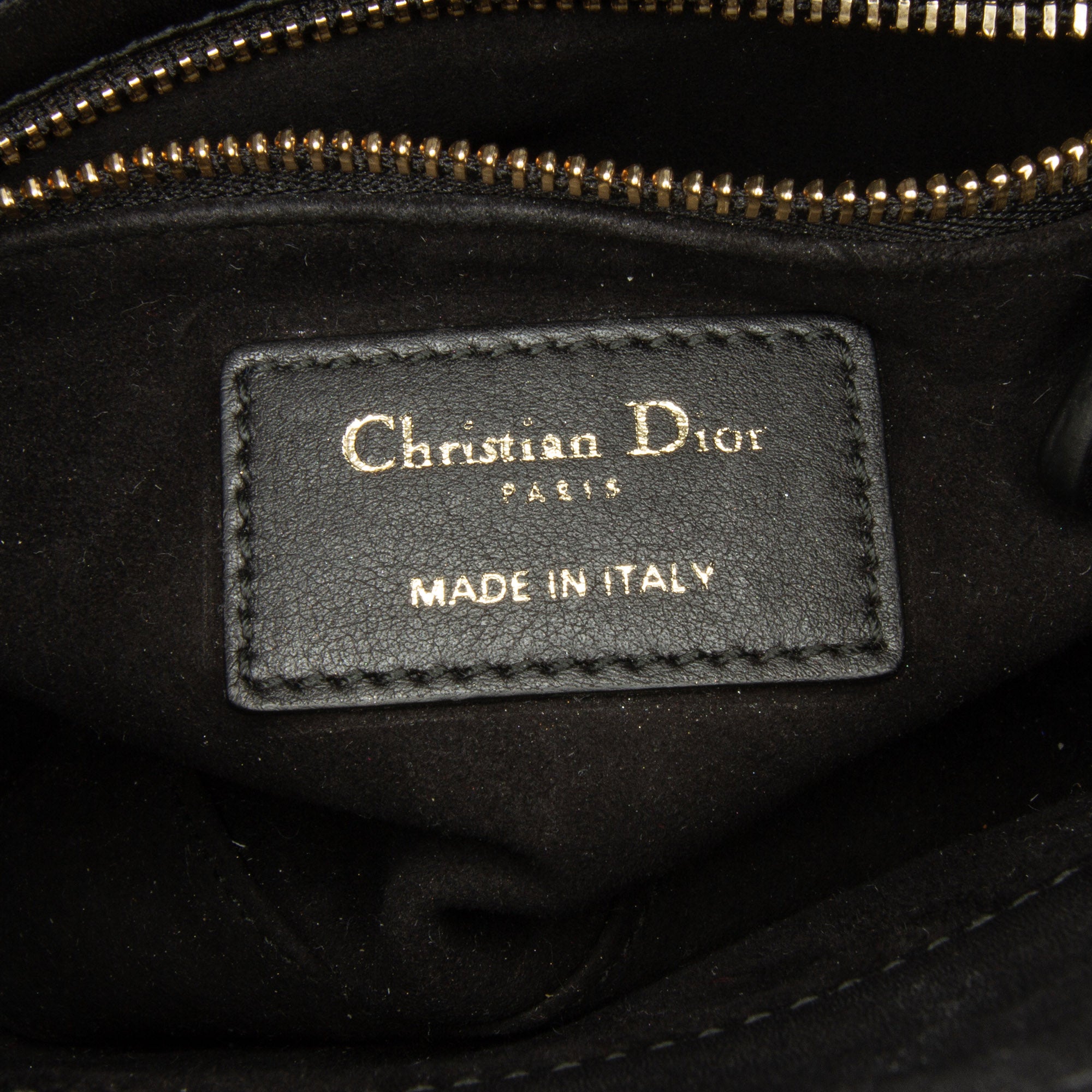 Mini Calfskin Embroidered Lady Dior