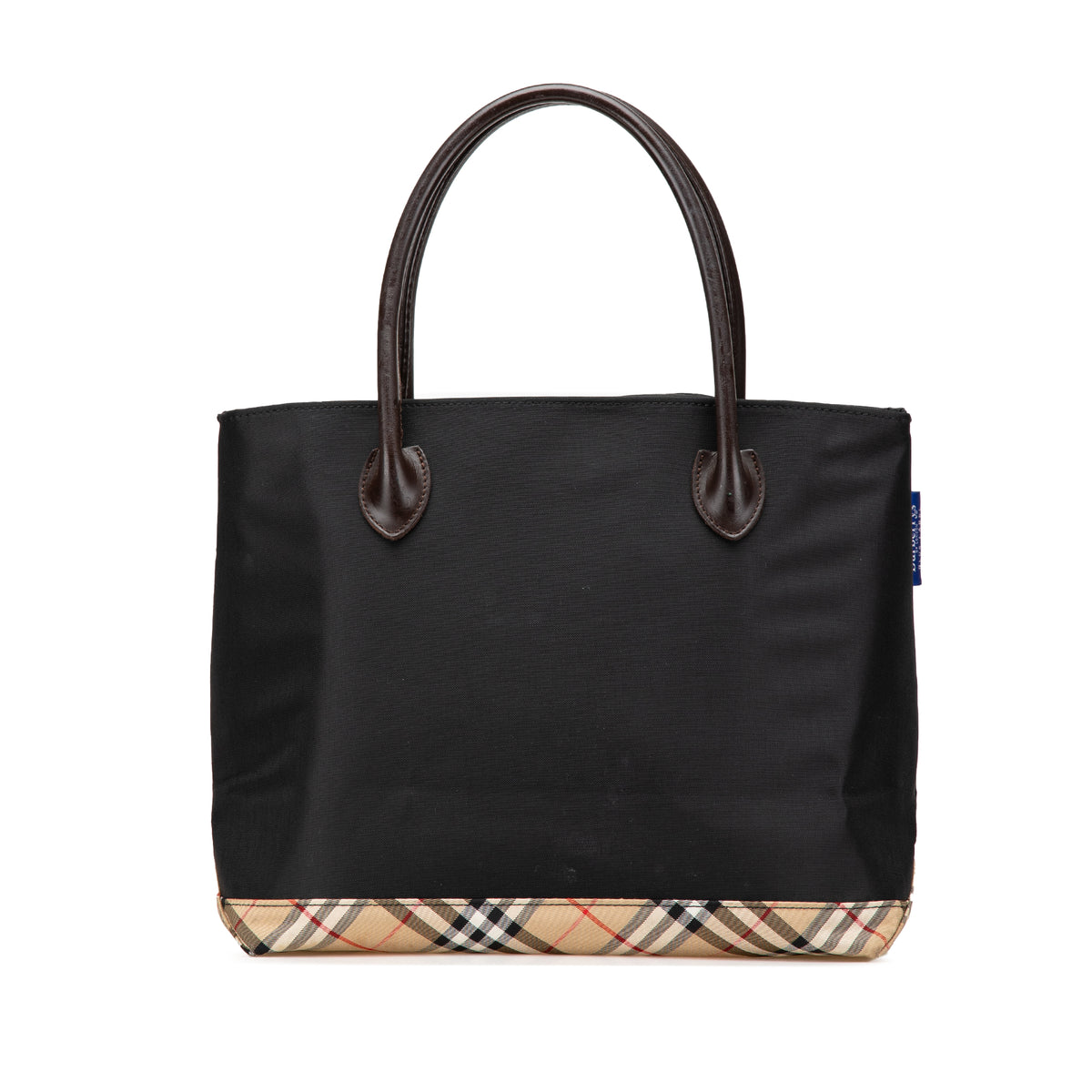Nova Check Trimmed Nylon Tote