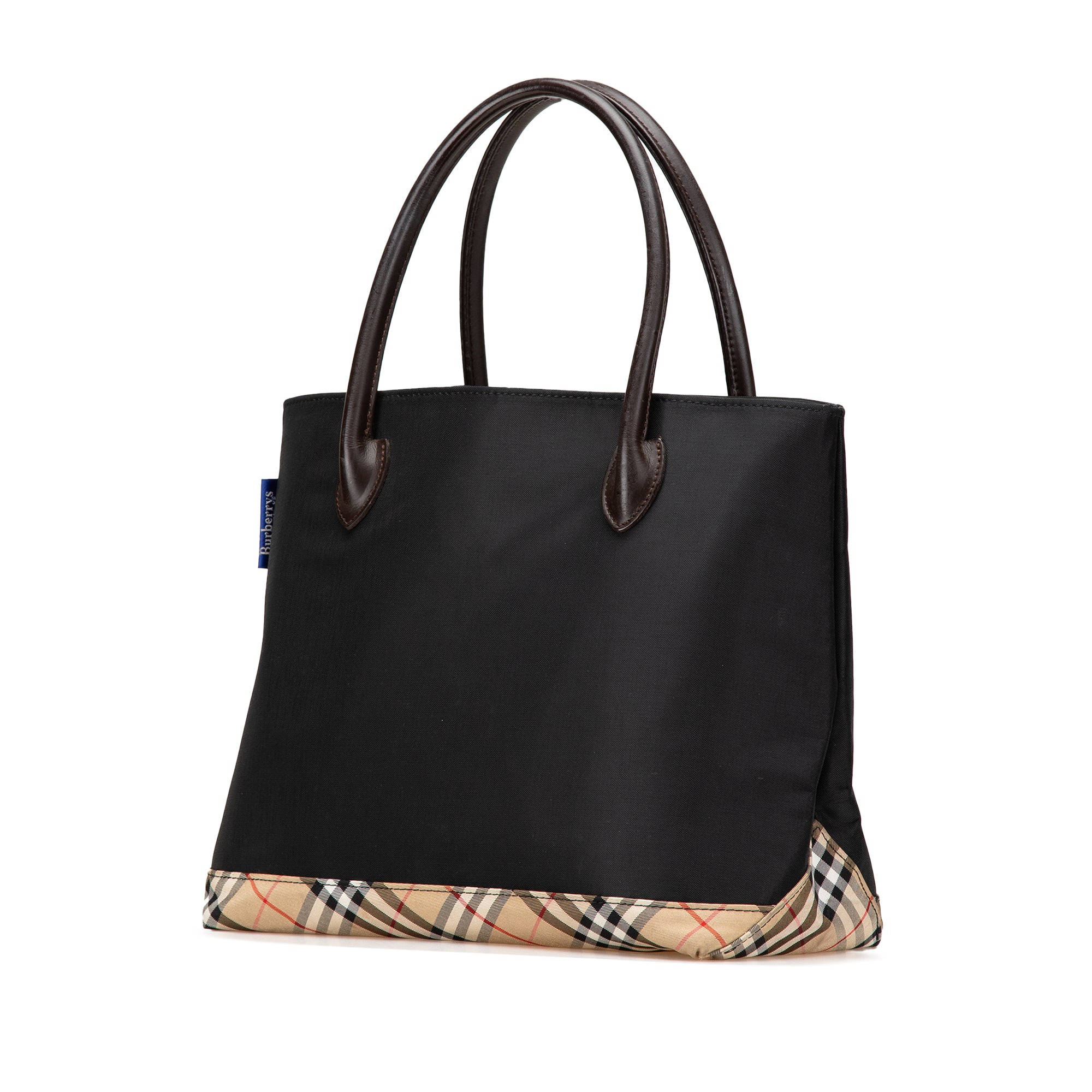 Nova Check Trimmed Nylon Tote