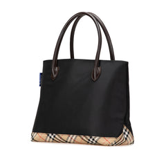 Nova Check Trimmed Nylon Tote