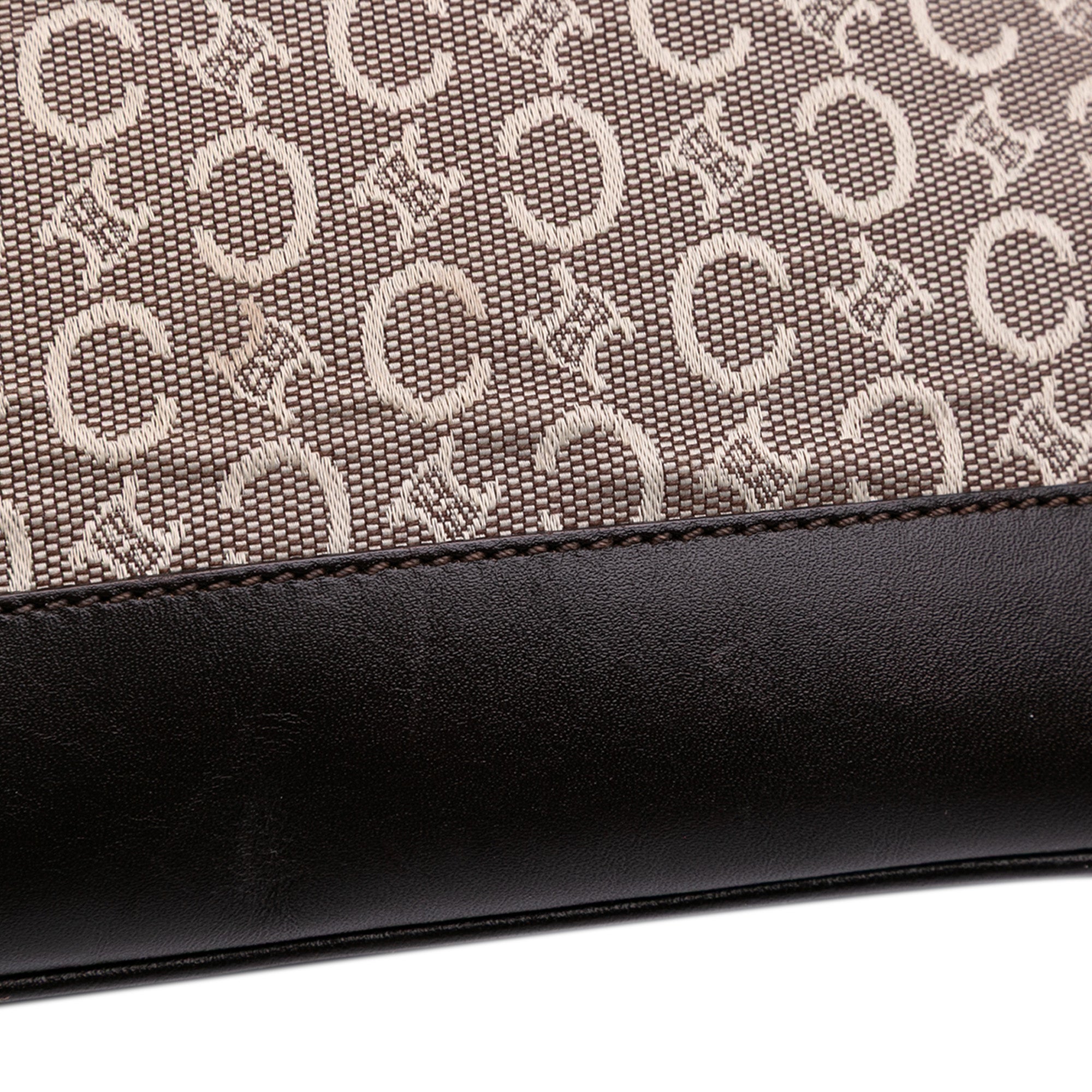 C Macadam Canvas Shoulder Bag