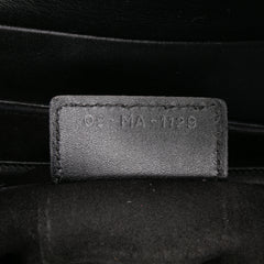 Oblique Embossed Calfskin Saddle Bag