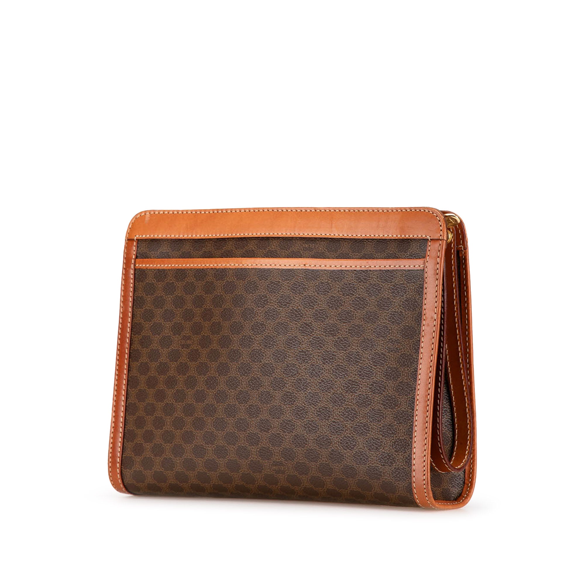 Macadam Coated Canvas Clutch