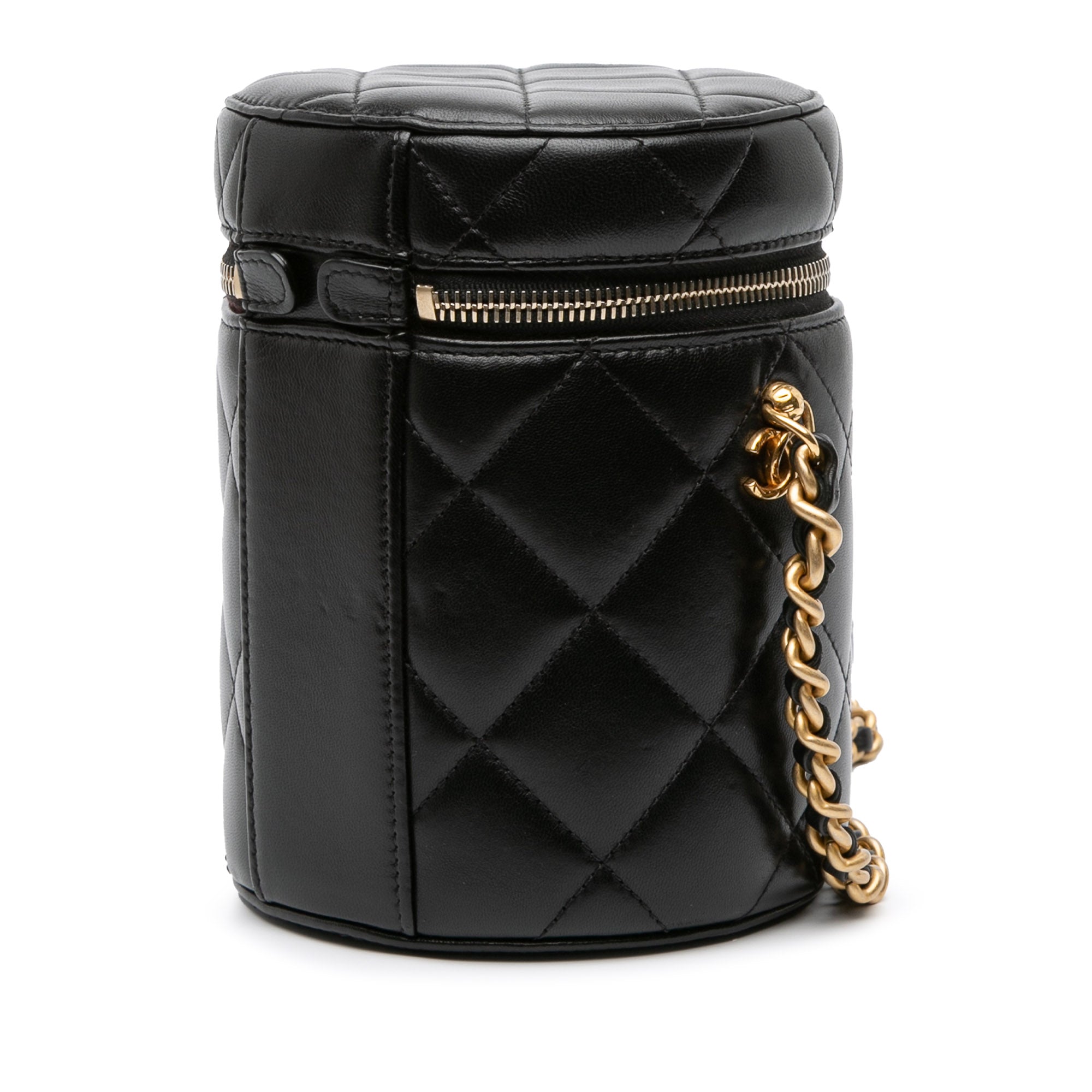 Small Quilted Lambskin Side Note Vanity Case