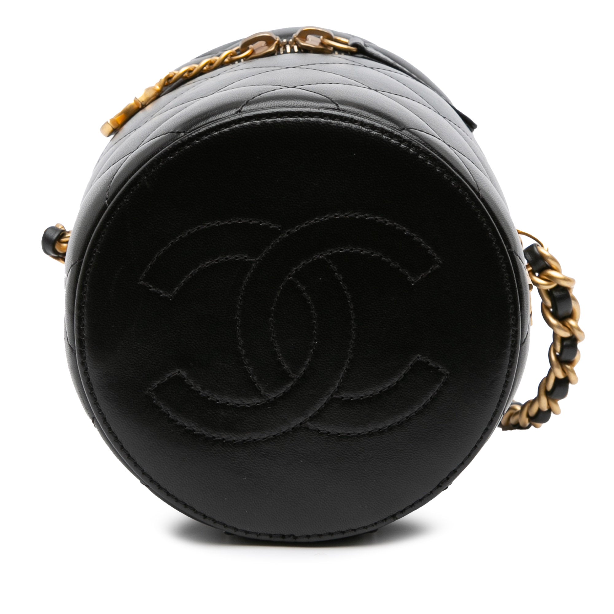 Small Quilted Lambskin Side Note Vanity Case