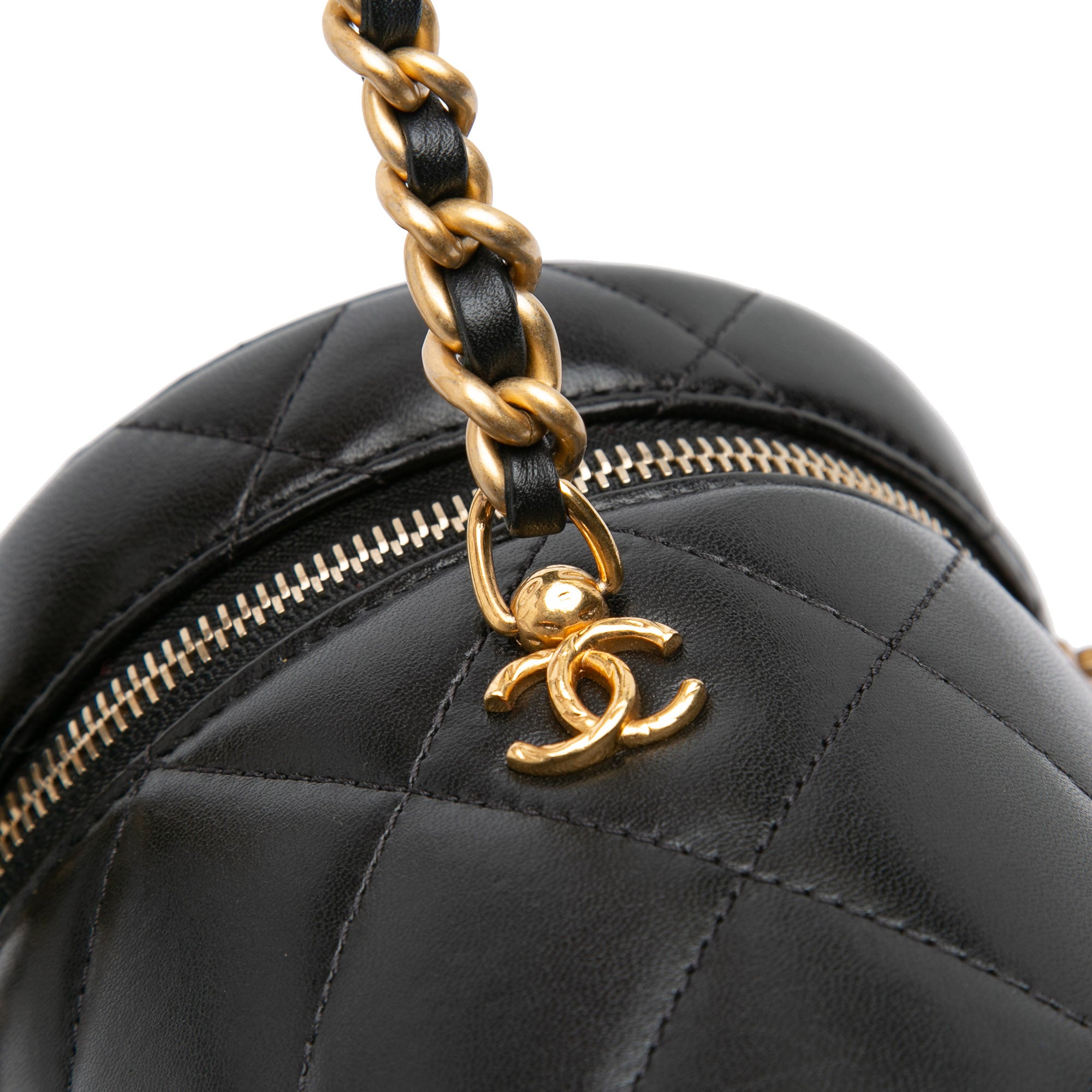 Small Quilted Lambskin Side Note Vanity Case