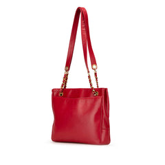 CC Lambskin Chain Tote