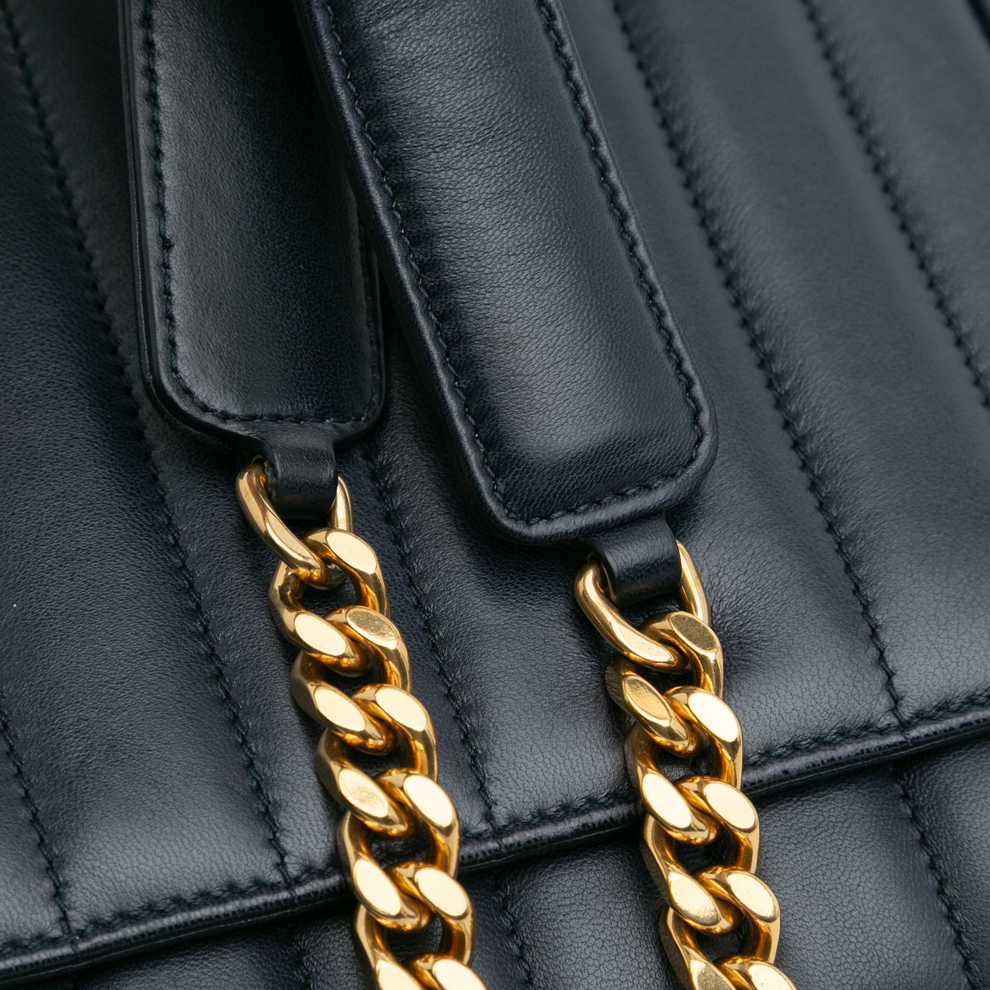 Medium Lambskin Monogram Vicky Chain Bag