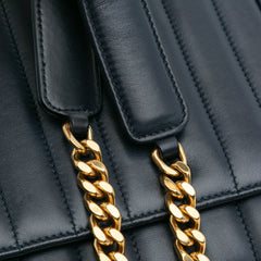 Medium Lambskin Monogram Vicky Chain Bag