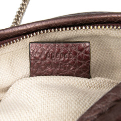 Mini Metallic Pebbled Calfskin Soho Chain Crossbody