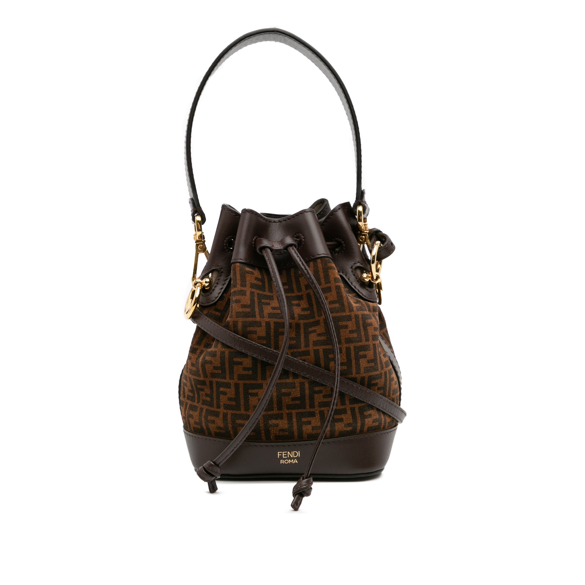 Mini Zucca Suede Mon Tresor Bucket Bag