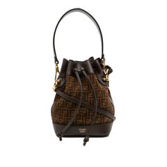 Mini Zucca Suede Mon Tresor Bucket Bag
