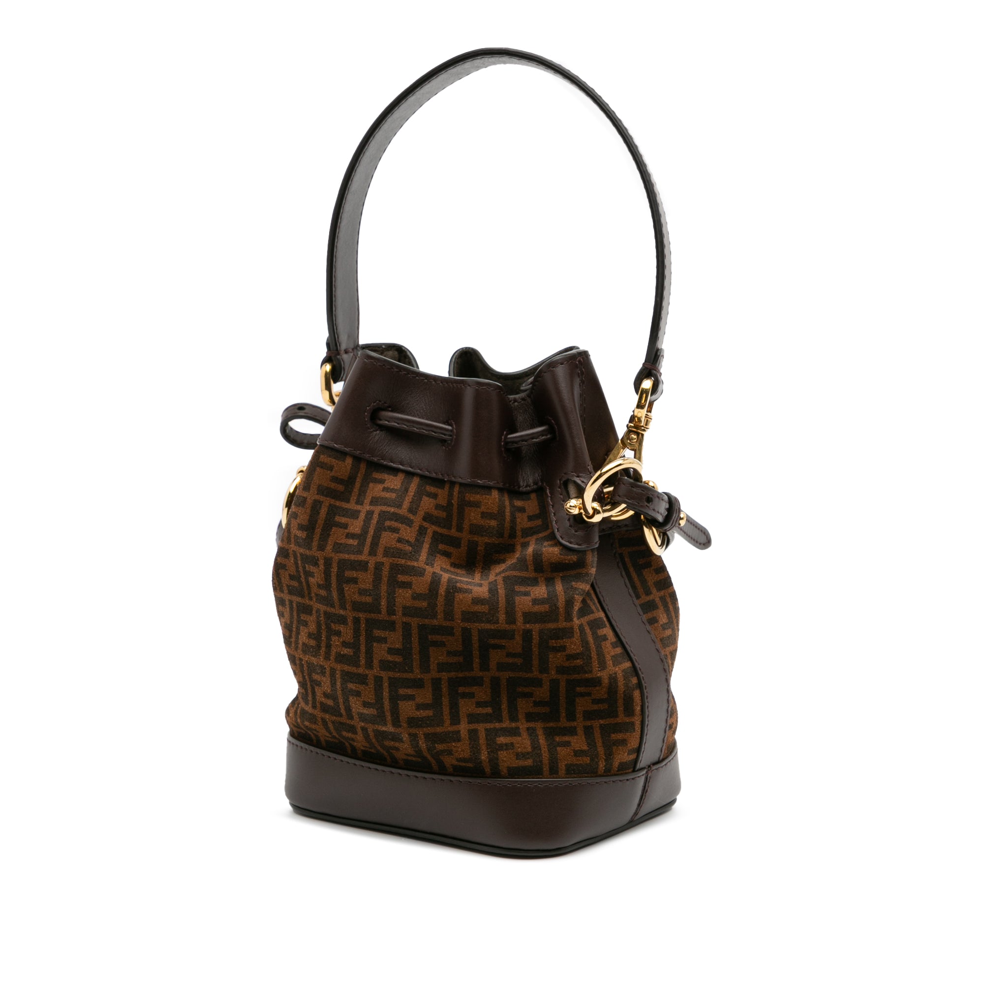 Mini Zucca Suede Mon Tresor Bucket Bag