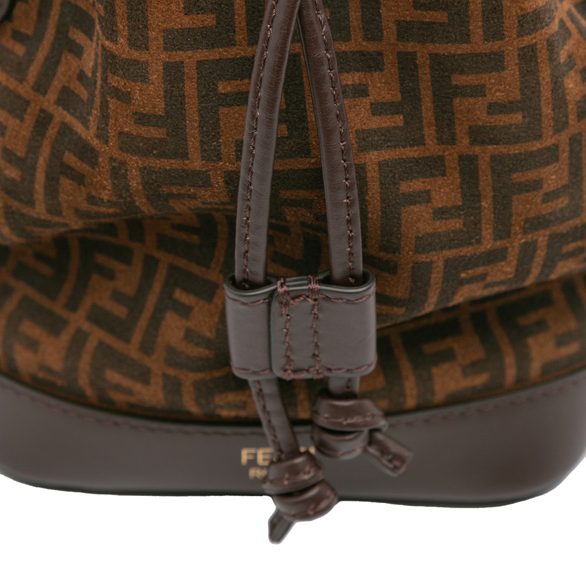 Mini Zucca Suede Mon Tresor Bucket Bag