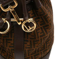 Mini Zucca Suede Mon Tresor Bucket Bag