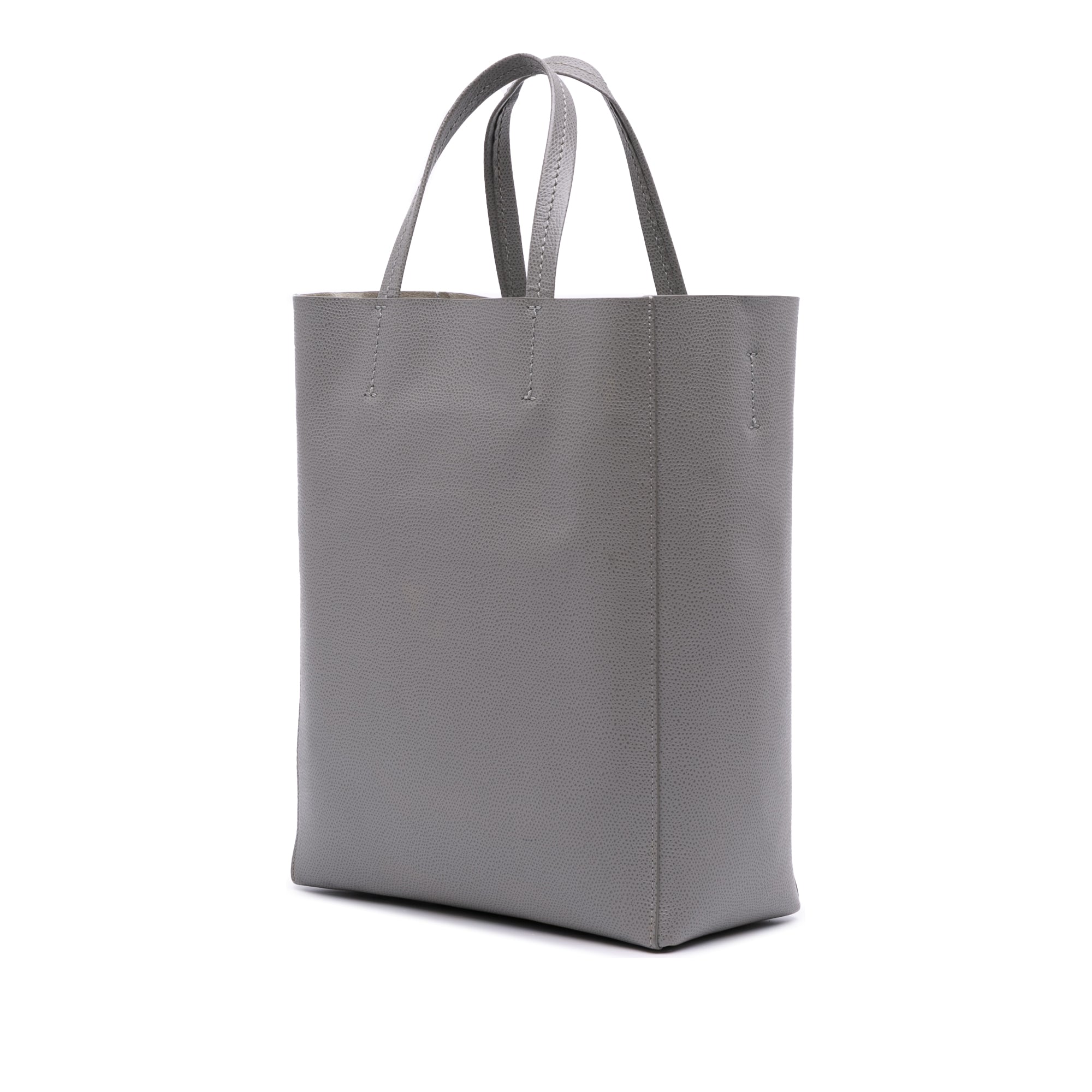 Small Grained Calfskin Vertical Cabas Tote