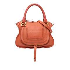 Medium Leather Marcie Satchel