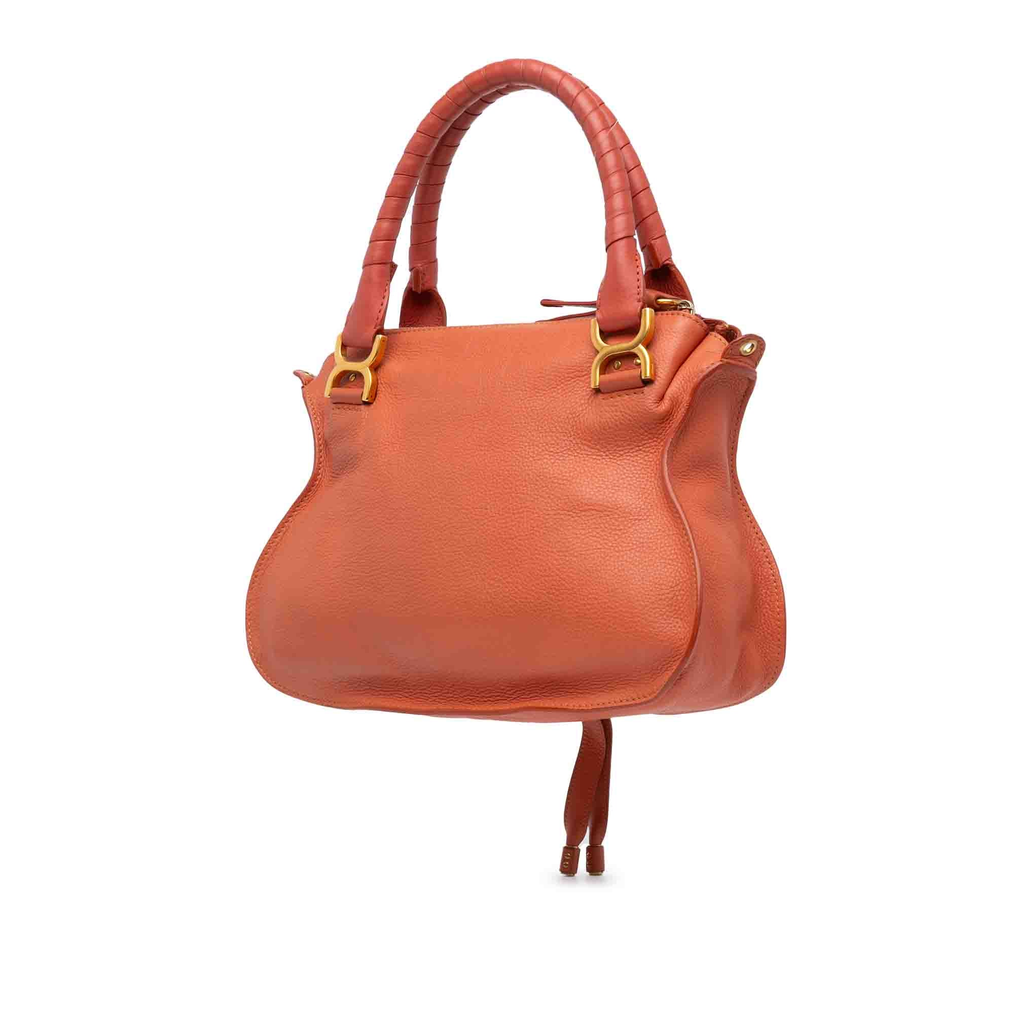 Medium Leather Marcie Satchel