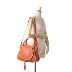 Medium Leather Marcie Satchel