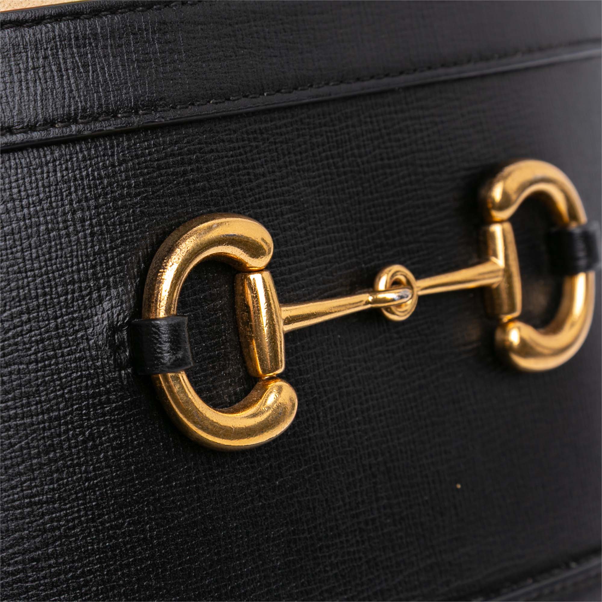 Leather Horsebit 1955 Bucket Bag