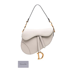 Grained Calfskin Saddle Bag