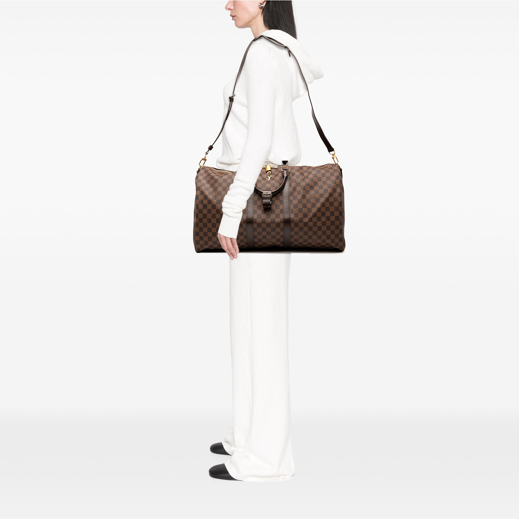 Damier Ebene Keepall Bandouliere 55