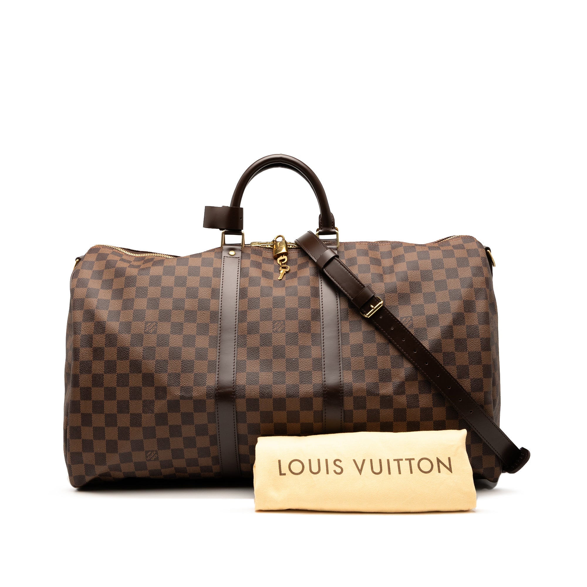 Damier Ebene Keepall Bandouliere 55